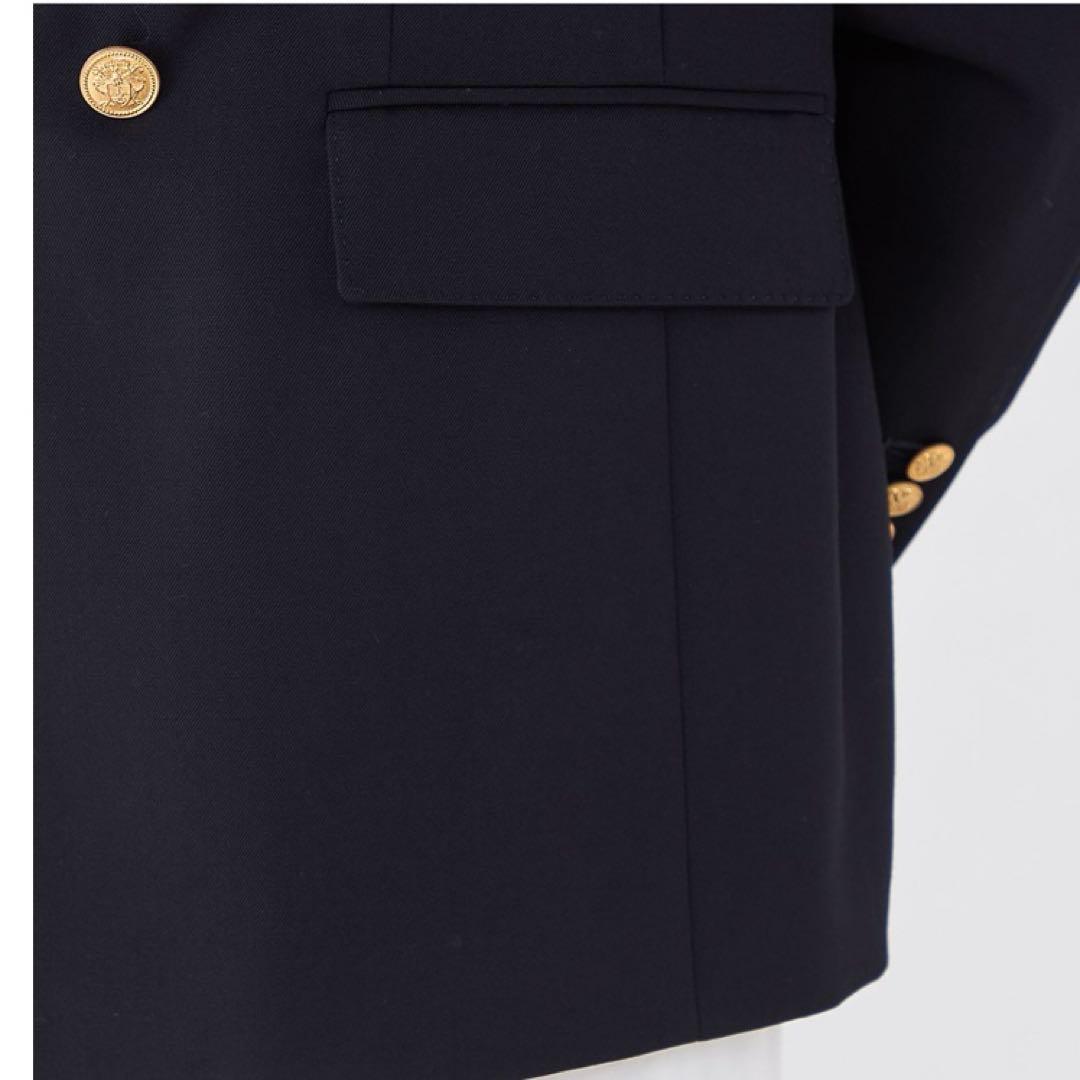 25ss 極美✨マカフィー ウールギャバジンダブルブレストジャケットネイビー36