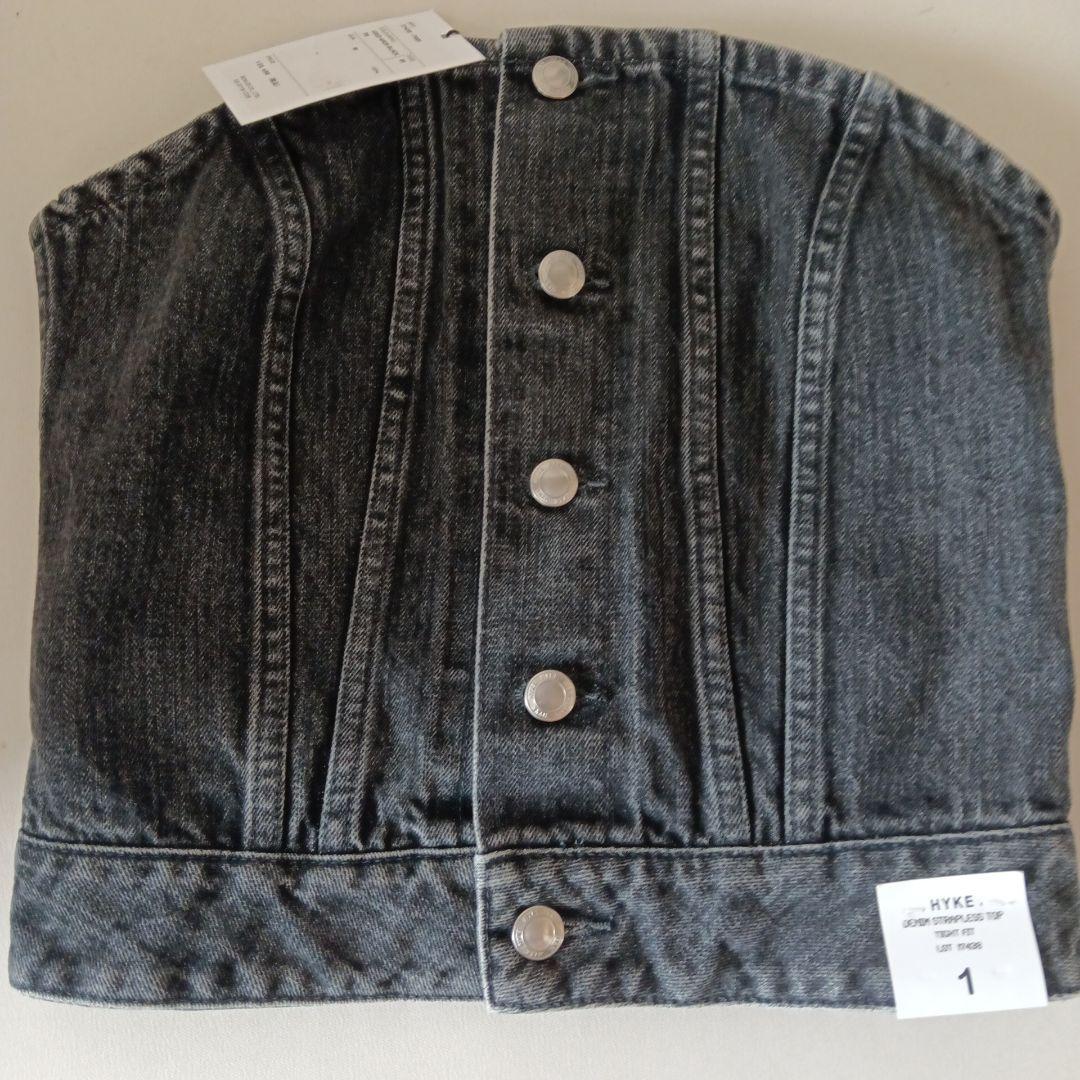 3280さま専用　HYKE　DENIM STRAPLESS TOP　ビスチェ
