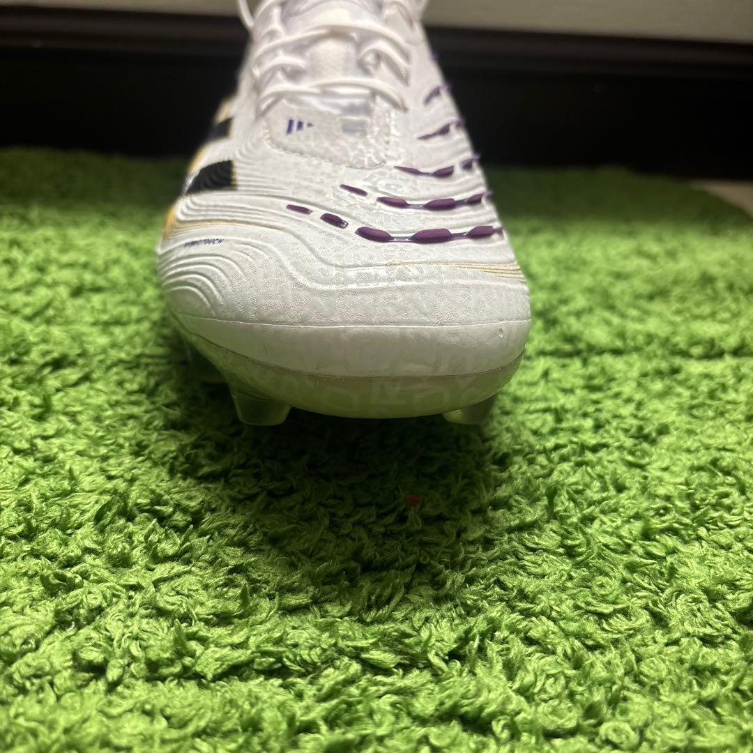 極美品 アディダス　プレデター　エリート　HGAG　25.5cm　白金紫