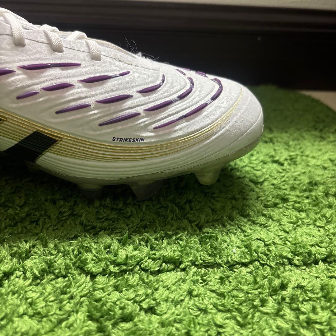 極美品 アディダス　プレデター　エリート　HGAG　25.5cm　白金紫