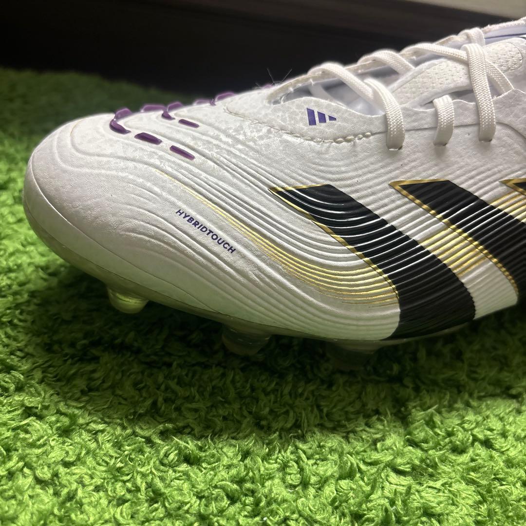 極美品 アディダス　プレデター　エリート　HGAG　25.5cm　白金紫