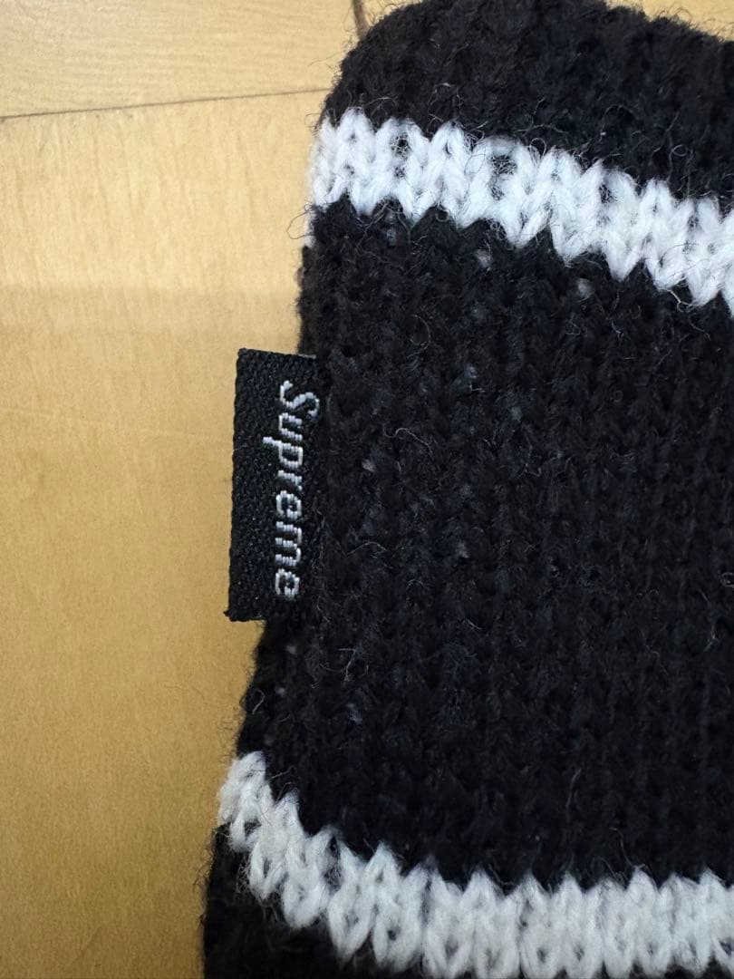 25AW Supreme Contrast Logo Headband 黒