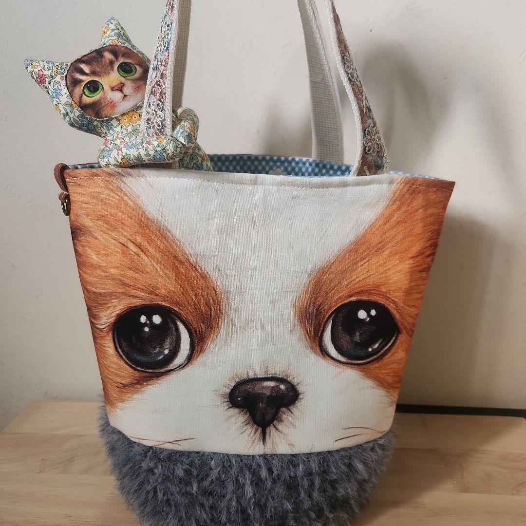 ゆ*ら様 コヤンイサムチョン　あんこちゃんの毛糸のカゴバック　ハンドメイド