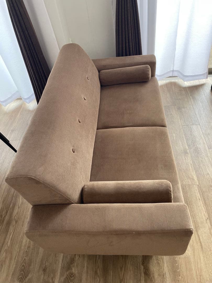 7/31まで【最終価格】LOWYA　2人掛けソファ　モカ