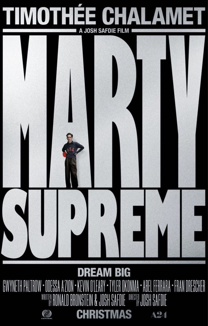 US版劇場用映画オリジナルポスターマーティーシュプリームMartySupreme