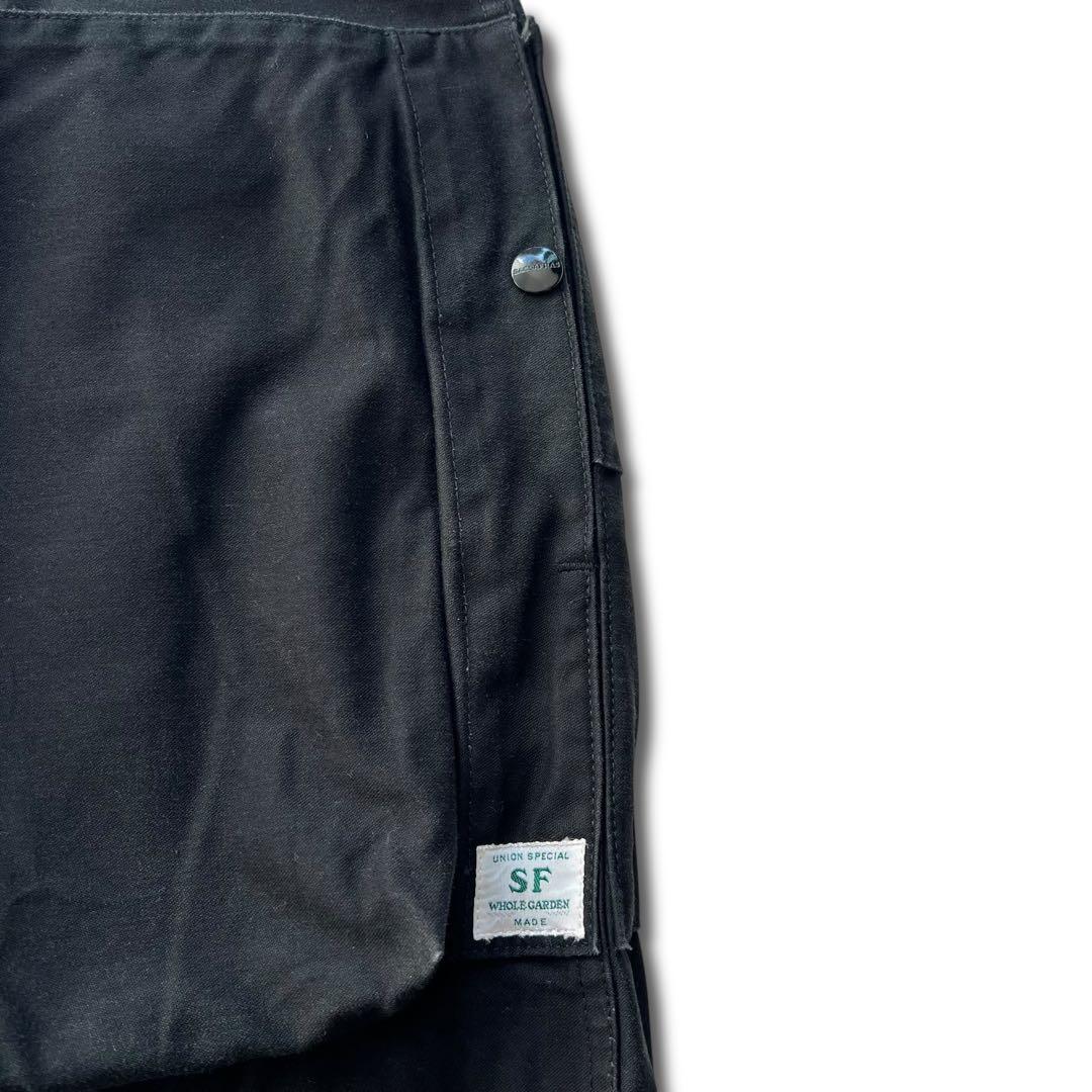 SASSAFRAS Digs Crew Pants 4/5 ブラック L