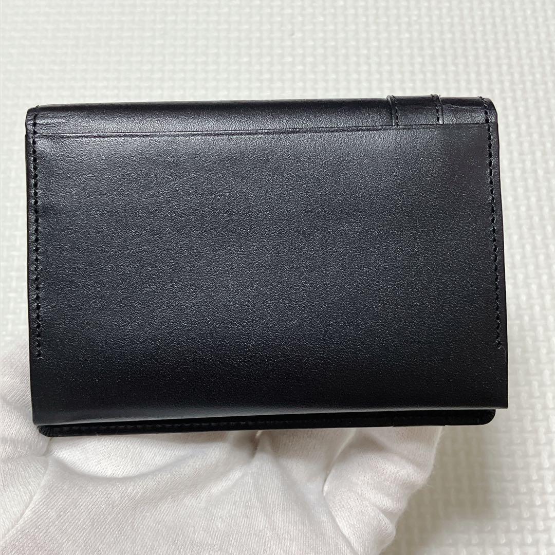 ・未使用　BURBERRYバーバリー レザーカードケース　名刺入れ　黒　箱付き