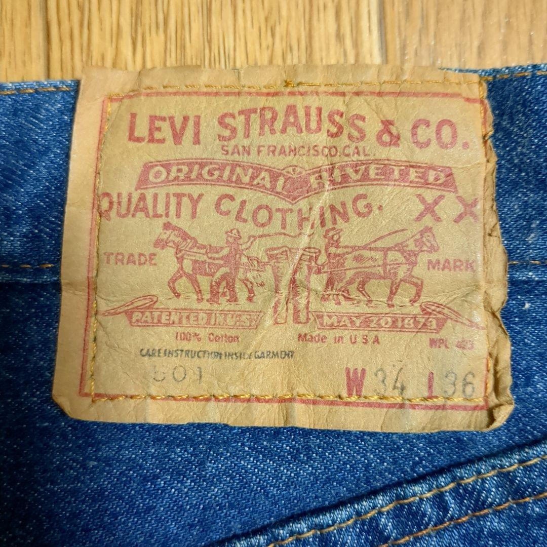 リーバイス501 66後期 W34 リーバイス501赤耳 70s 66後期