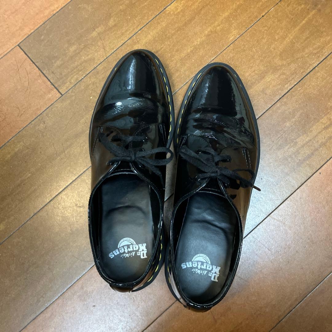 Dr. Martens ブラック ドレスシューズエナメル