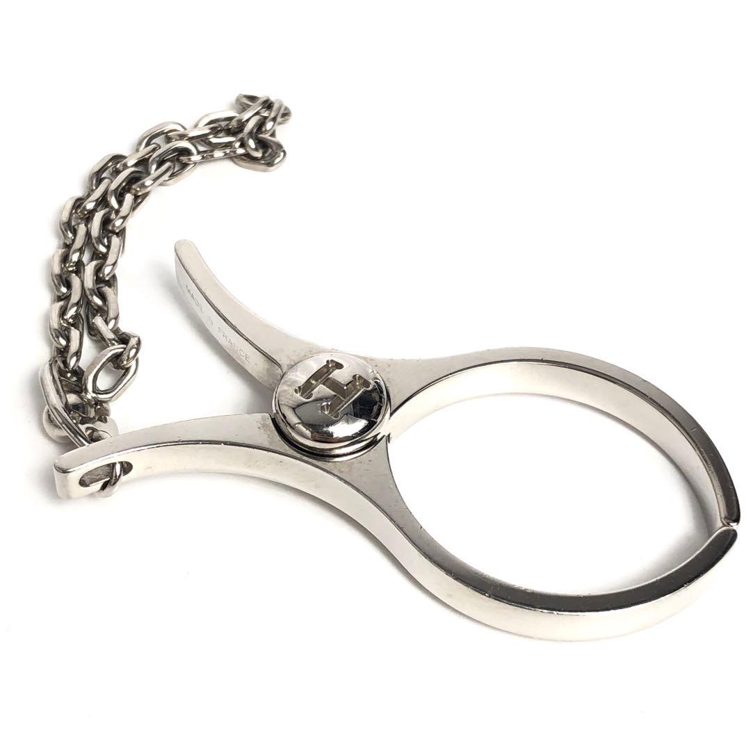 HERMES エルメス グローブホルダー シルバーカラー チャーム