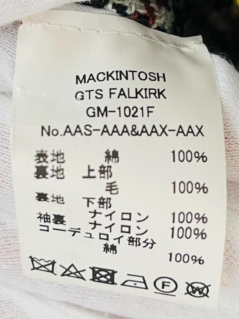 MACKINTOSH GTS FALKIRK ライナー付 コート 192 英国製