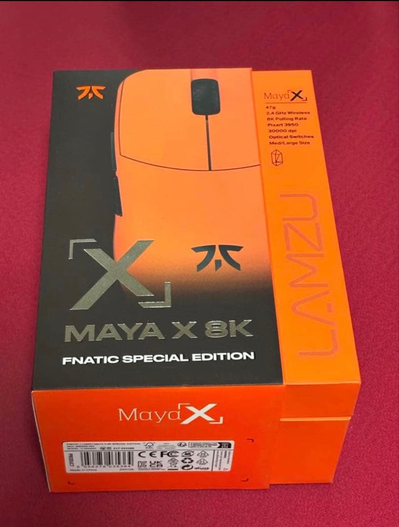マウス・トラックボール LAMZU Maya X 8K FNATIC SPECIAL EDITION