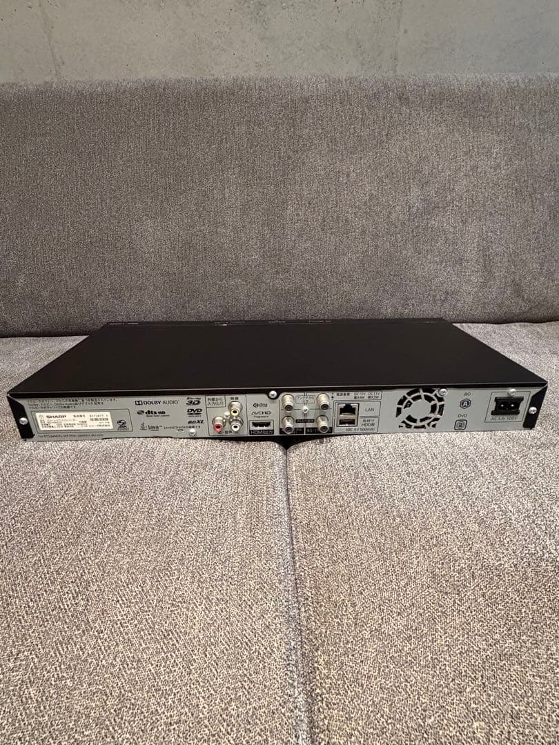 【極美品】SHARP AQUOS BD-NW510 ブルーレイレコーダー