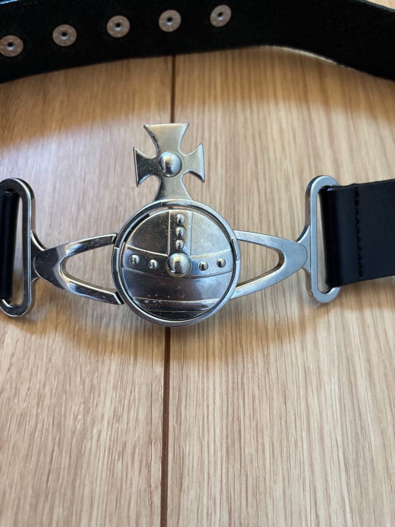 亀*井様 ヴィヴィアンウエストウッド　レザー ベルト　黒