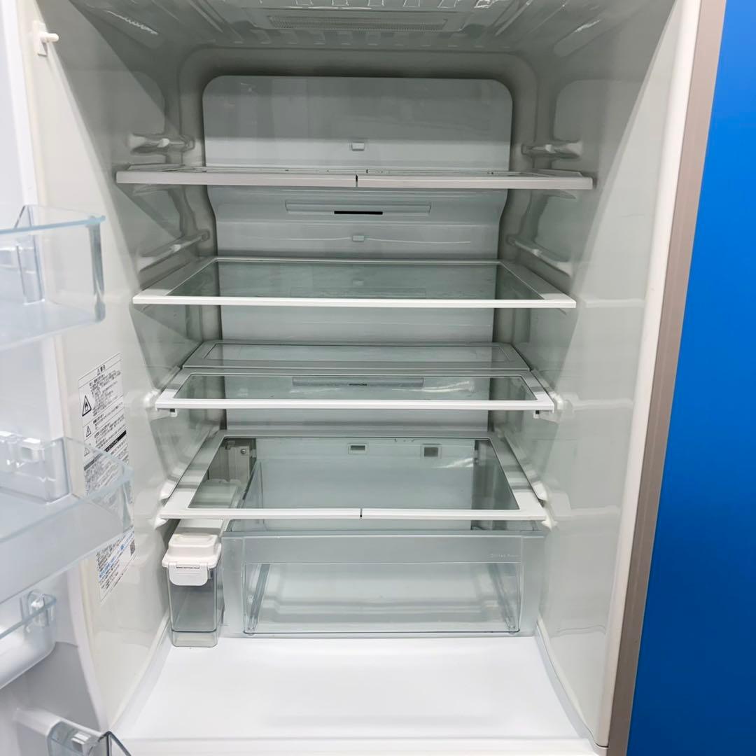 717 東芝大型冷蔵庫　400L強　小型　家庭用　ガラスパネル　左開き　家庭用