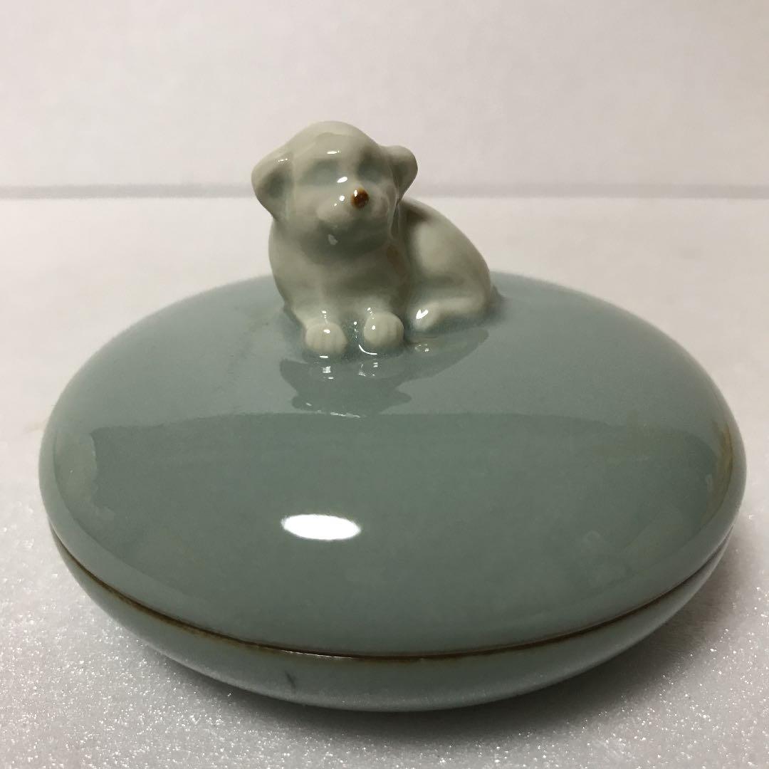 未使用　諏訪修　3代目　蘇山　戌　共箱　香合