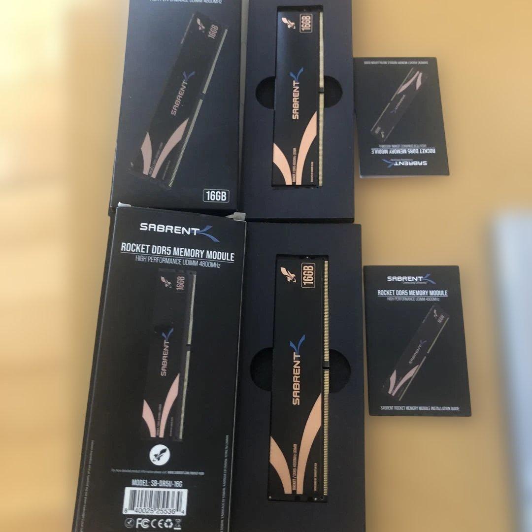 メモリー SABRENT ROCKET DDR5 16GBx2 32GB 4800MHz