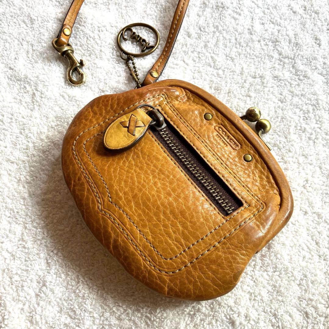 Coach ブラウン がま口ケース