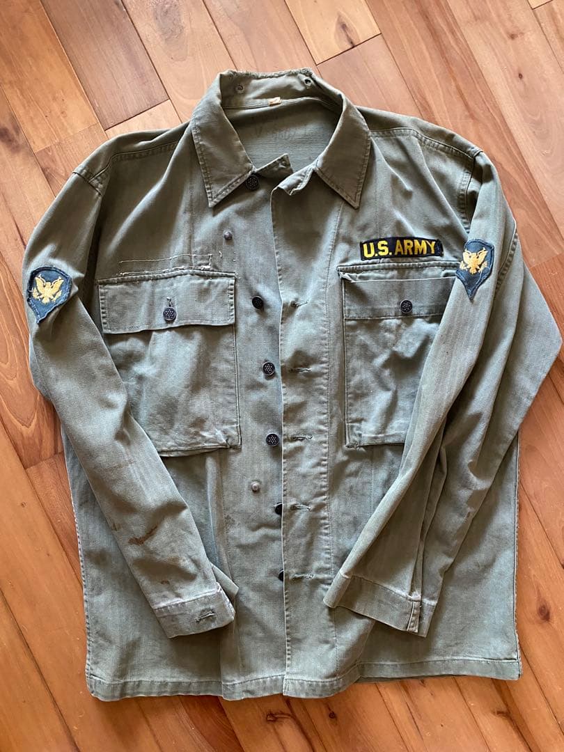 【40s実物】US ARMY HBT ジャケット 13スター ヘリンボーン