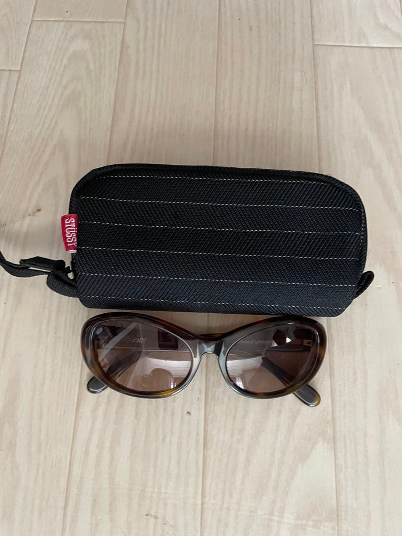 【美品】 stussy cindy べっ甲柄 サングラス ケース付き