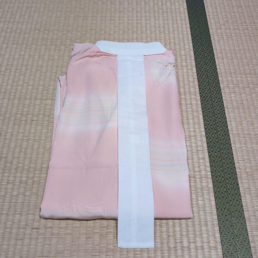 正絹しつけ糸付き　奄美大島泥染長襦袢(証書付き)虹色ぼかし　丈122 裄64