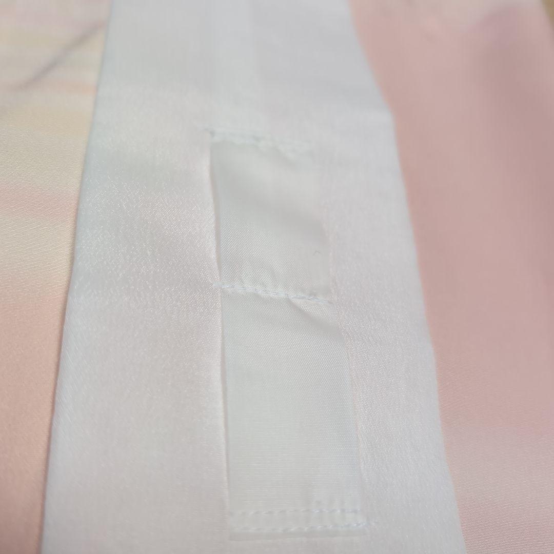 正絹しつけ糸付き　奄美大島泥染長襦袢(証書付き)虹色ぼかし　丈122 裄64