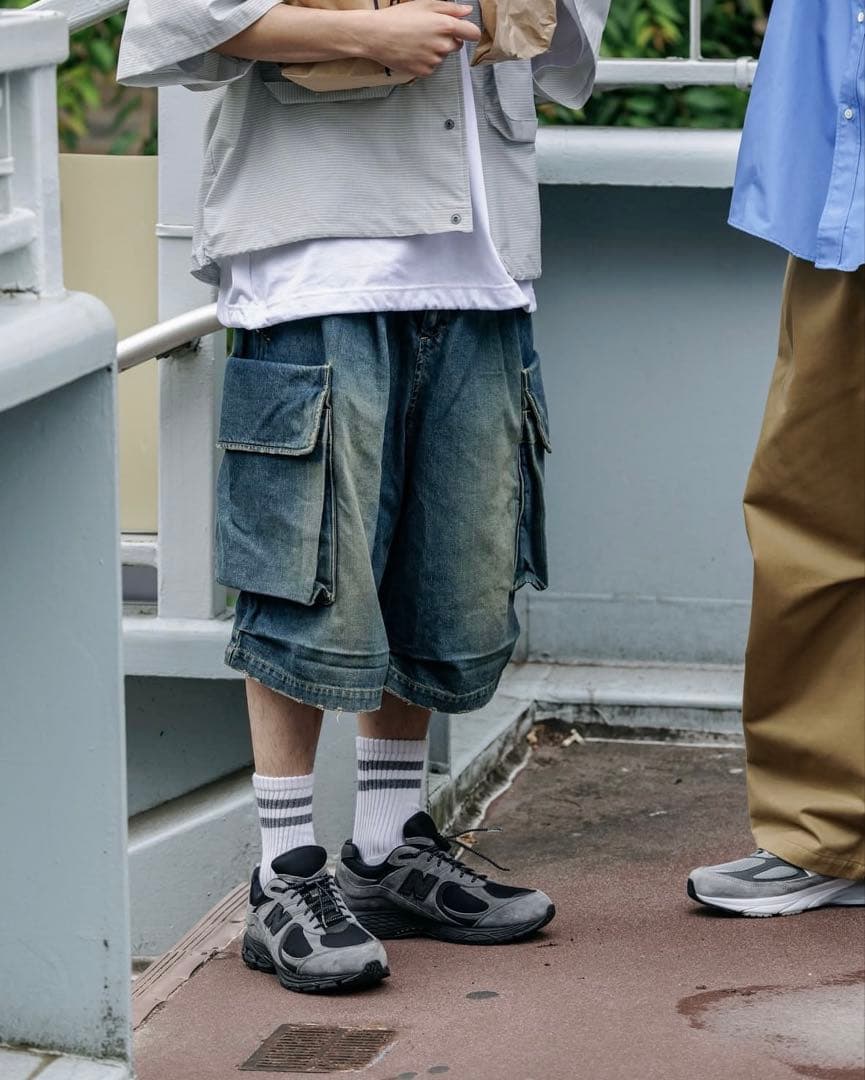 パンツ SELVEDGE DENIM CITY MILITARY HALF PANTS