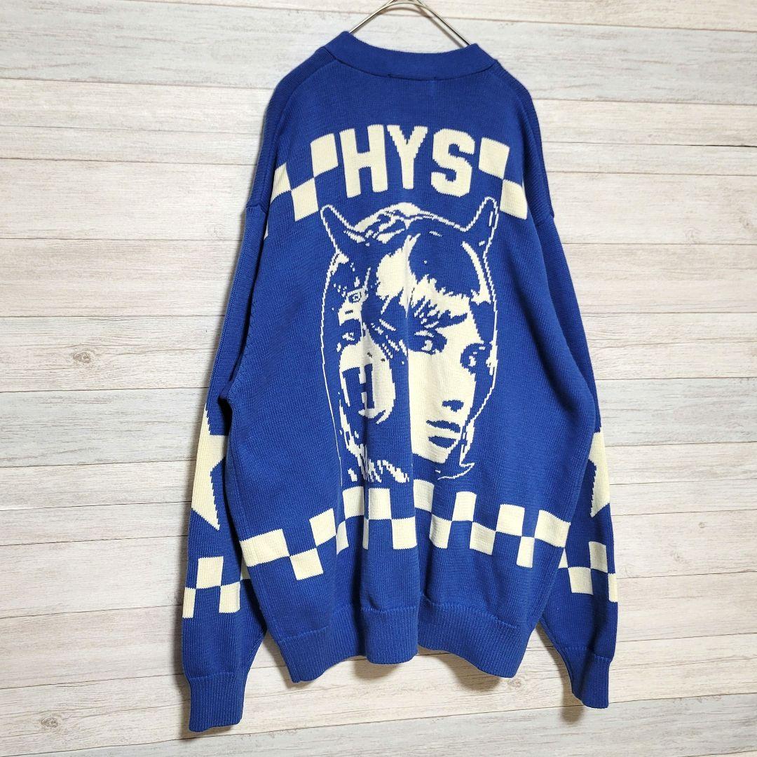 【美品XL】HYSTERIC GLAMOUR ニットカーディガン ヘッドフォン