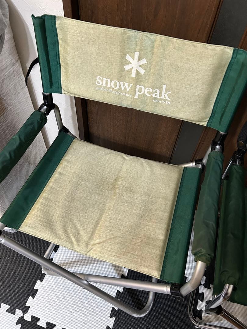スノーピーク　 peak パッドインチェア ディレクターズチェア　2脚