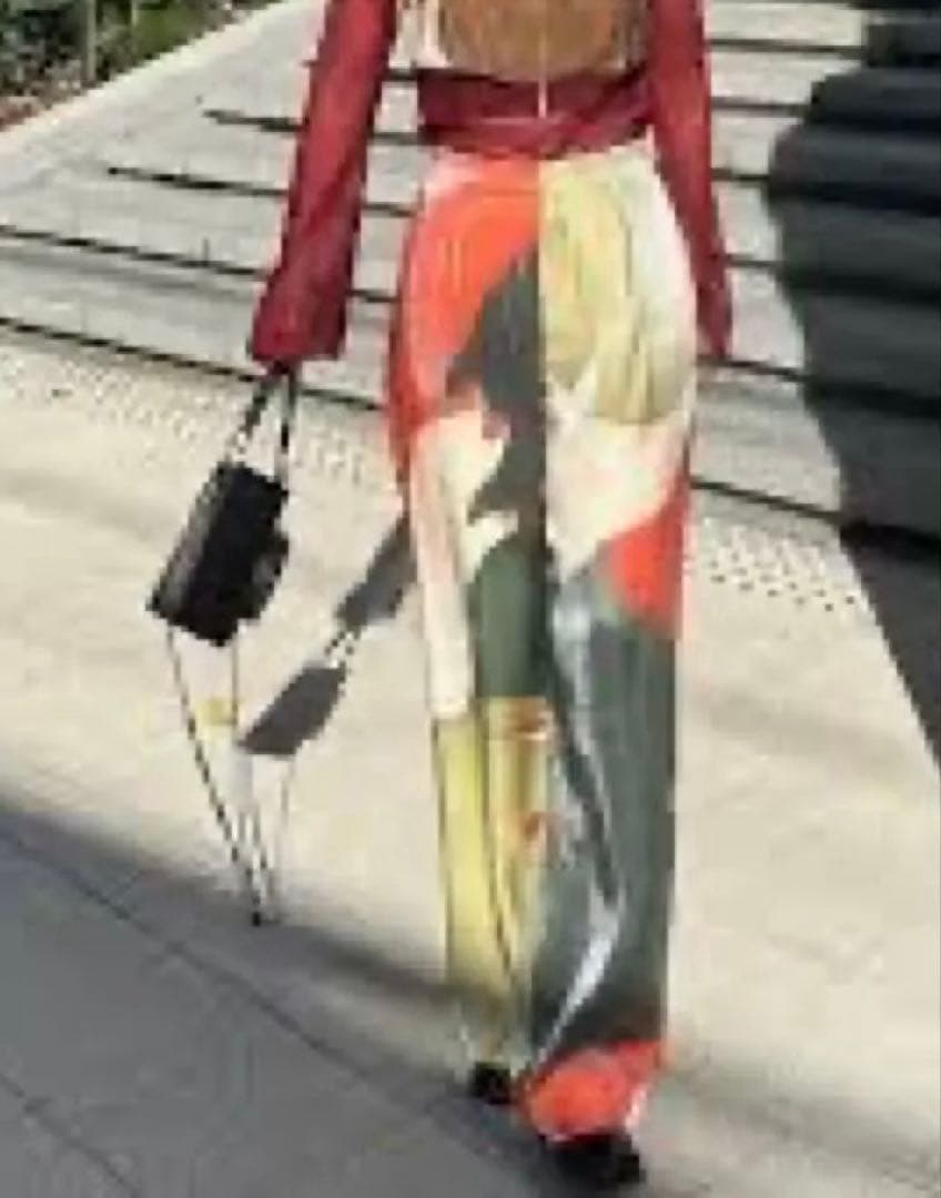 Ameri アメリ　LITTLE FUNNY FACE PANTS