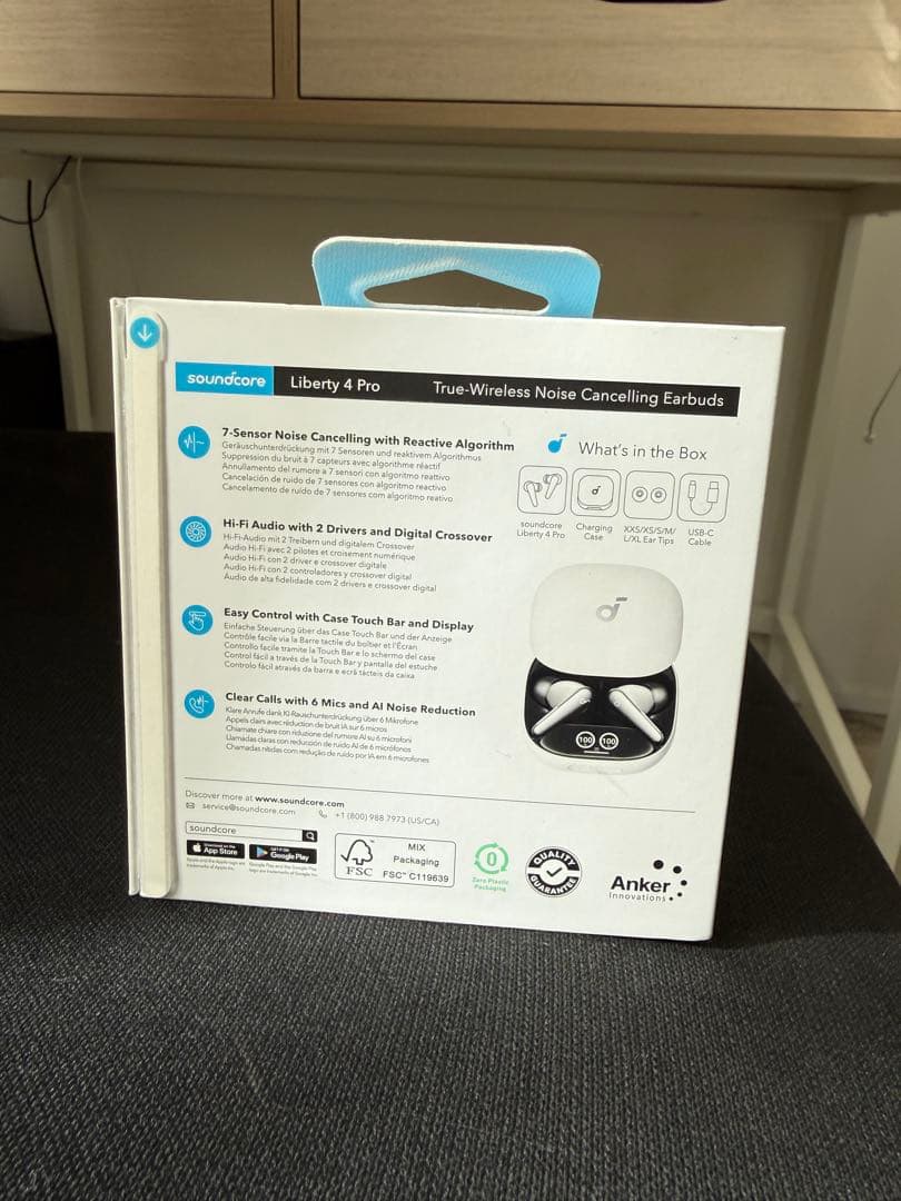 【新品未開封】soundcore Liberty 4 Pro ワイヤレスイヤホン