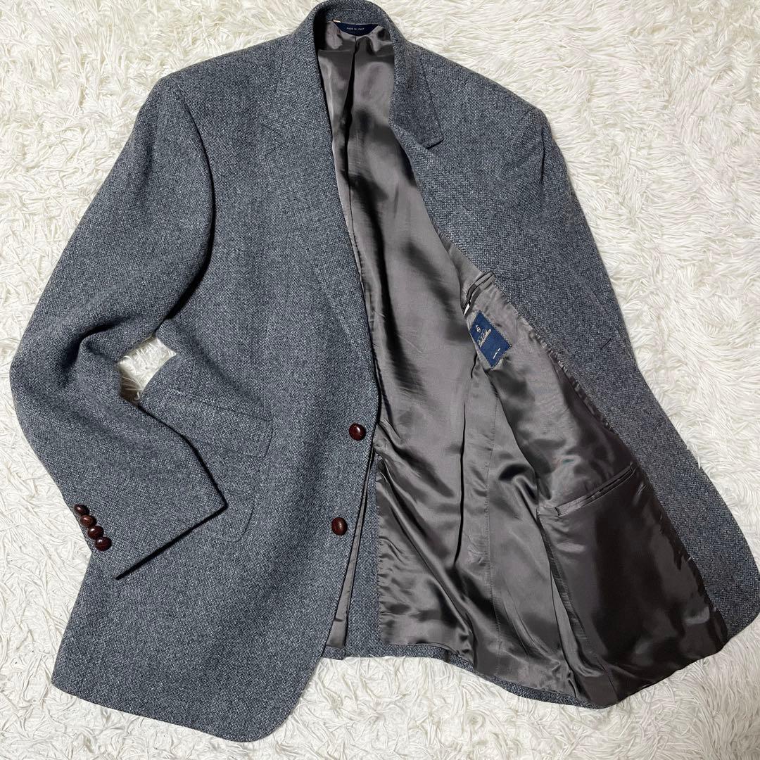 【KKパッパ】ブルックスブラザーズ イタリア製 ツイード くるみボタン