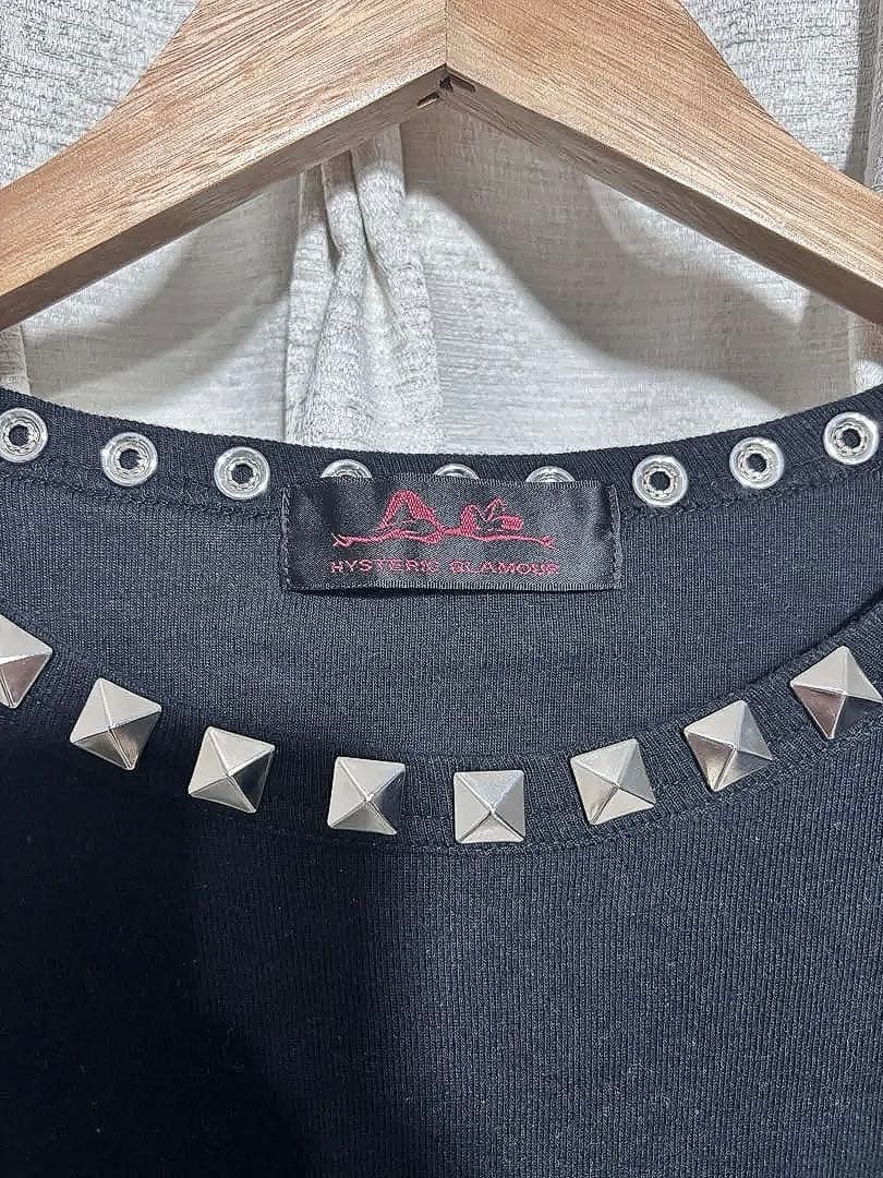 ヒステリックグラマー ヴィンテージスタッズ付きTシャツ