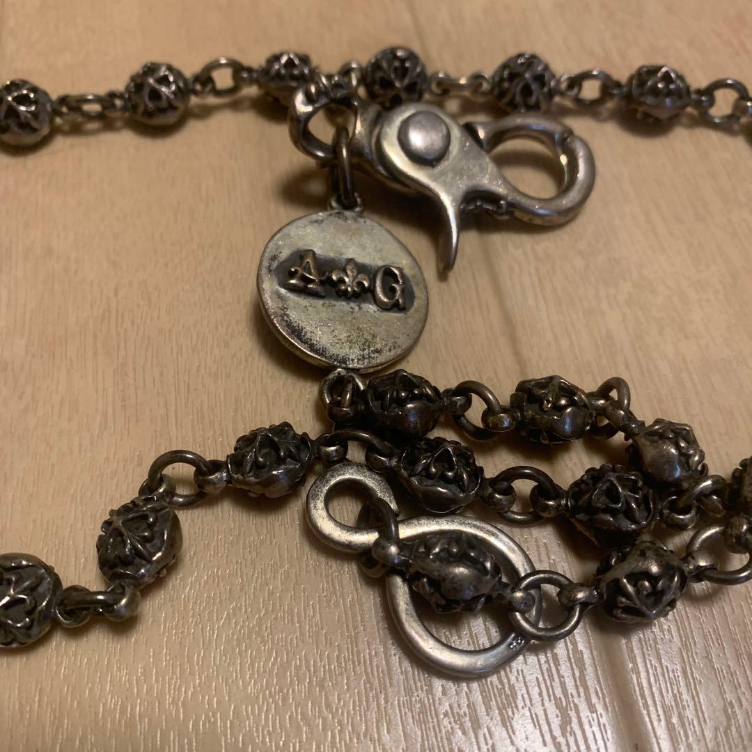 AK8、 値下げA&G シルバー925 ウォレットチェーン