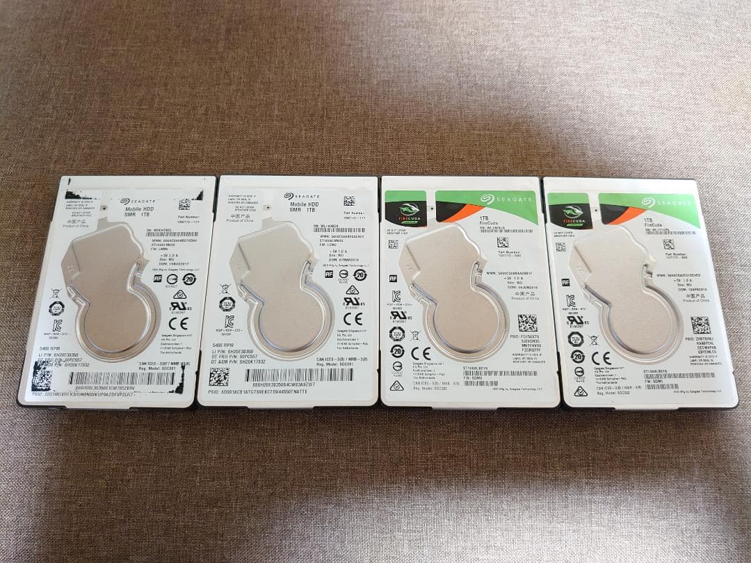 ✨4個セット✨HDD 1000GB✨大容量1TB✨2.5インチ✨01-07