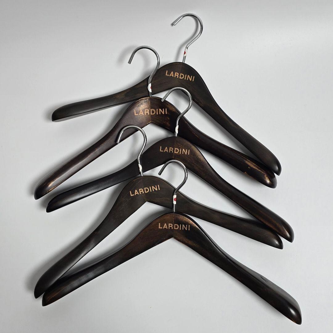 LARDINI ラルディーニ 木製ハンガー 5本セット 40cm