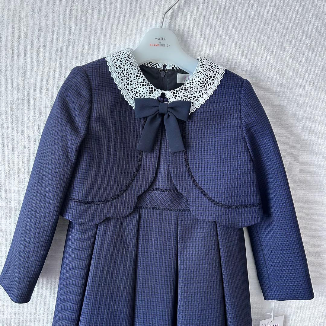 新品タグ付き卒園入学式フォーマルアンサンブル　120エルアンノアール