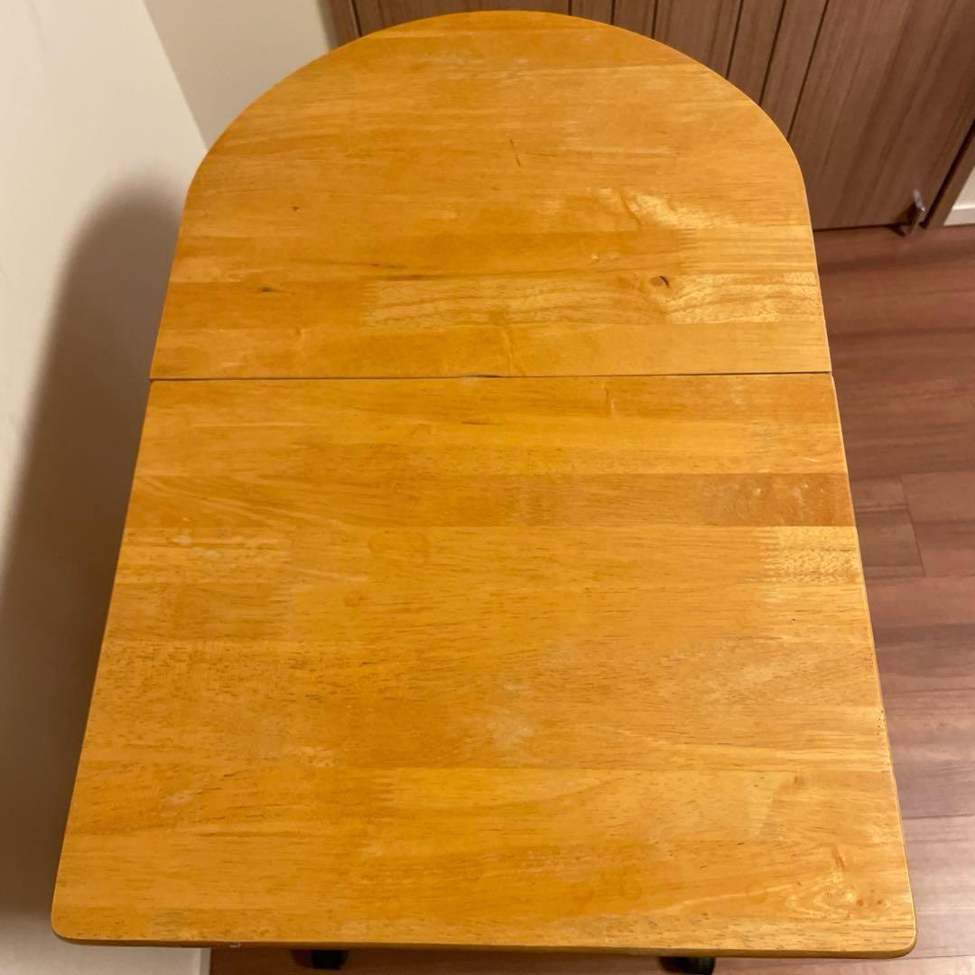 ✨土日セール✨ニトリ　木製キッチンワゴン キャスター付き