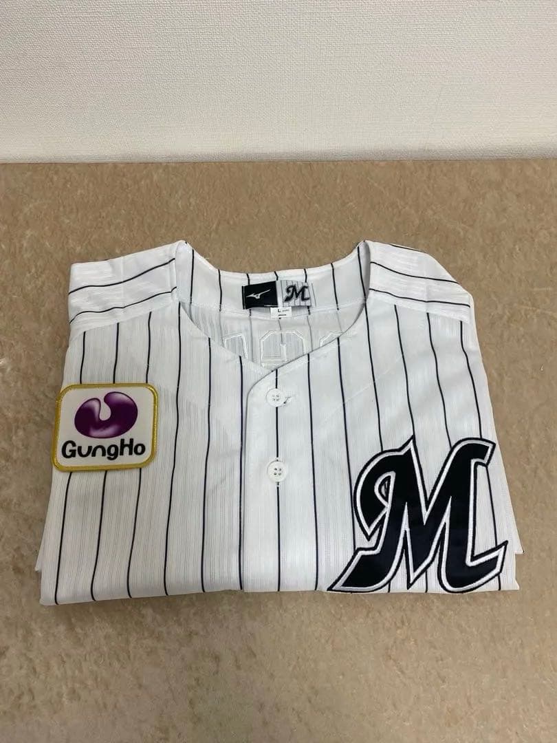 元千葉ロッテマリーンズ　荻野貴司選手　サイン入りユニフォーム　Lサイズ