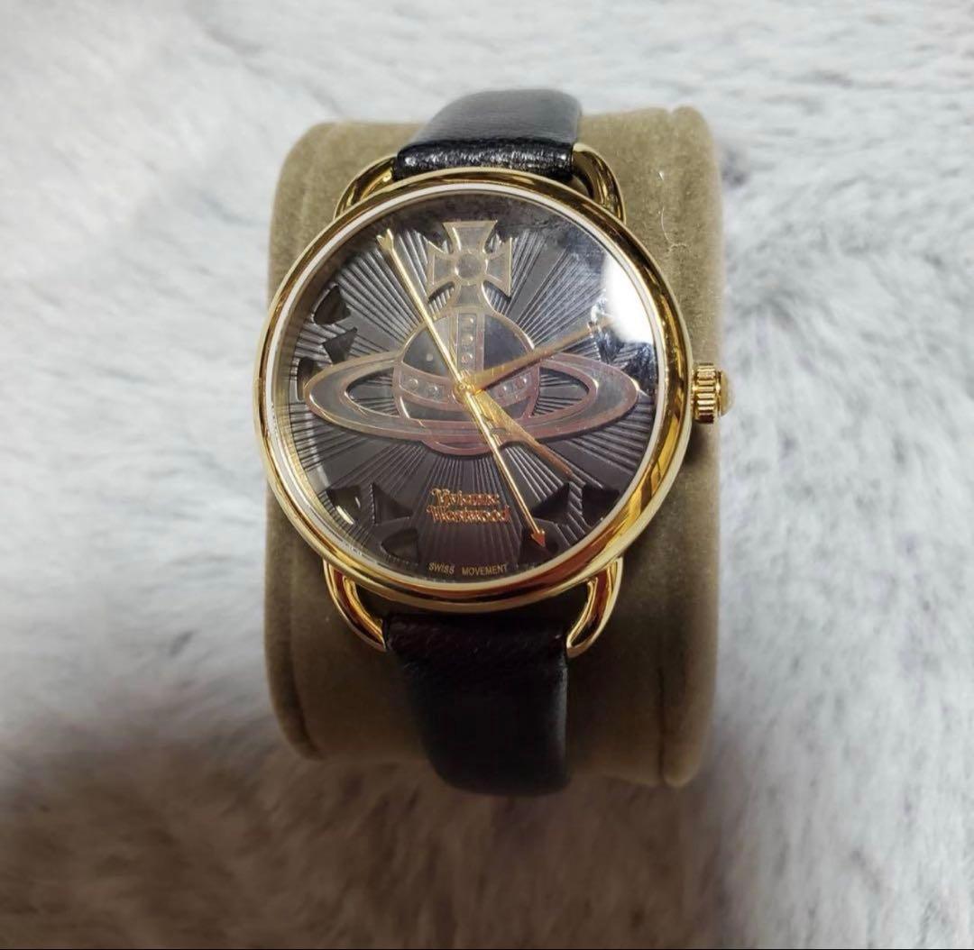 Vivienne Westwood 時計 ブラック/ゴールド