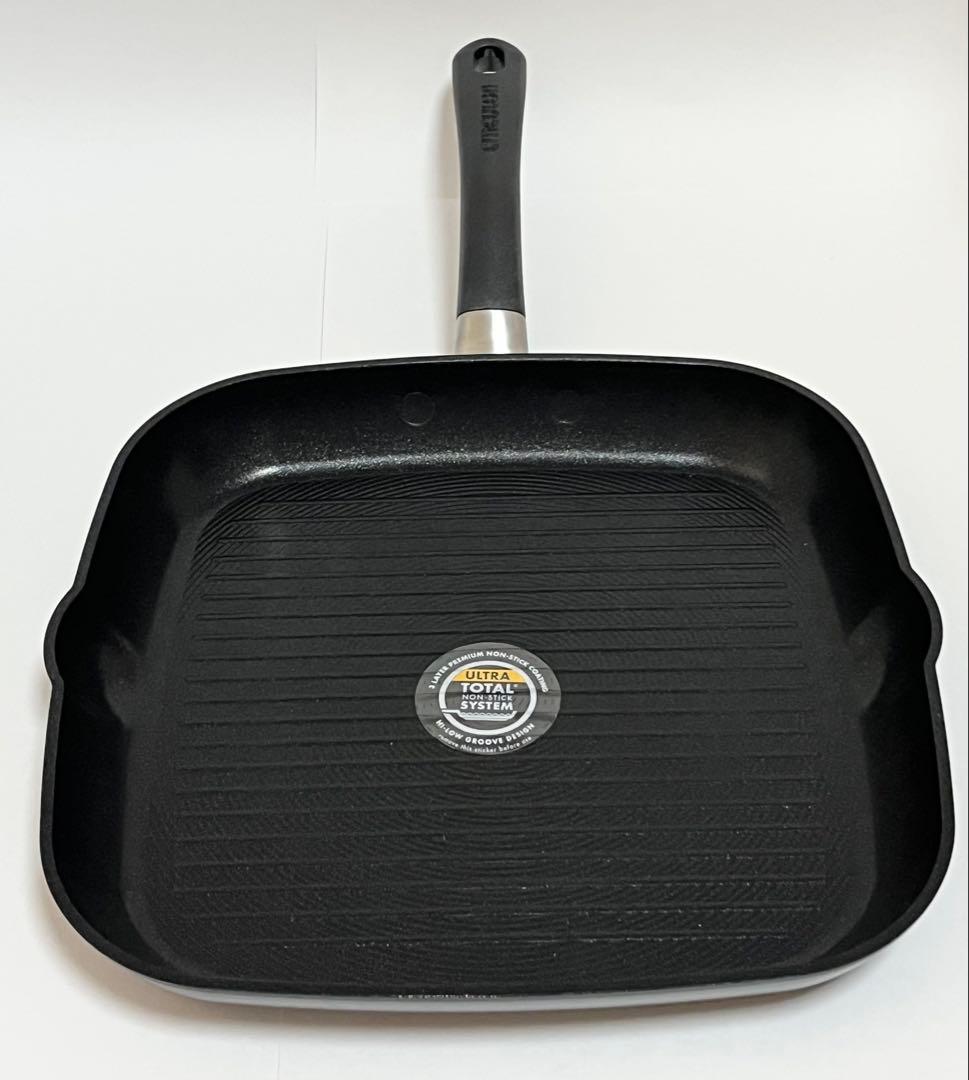 未使用品 マイヤー サーキュロン ウルティマム グリルパン28㎝ グリルプレス付