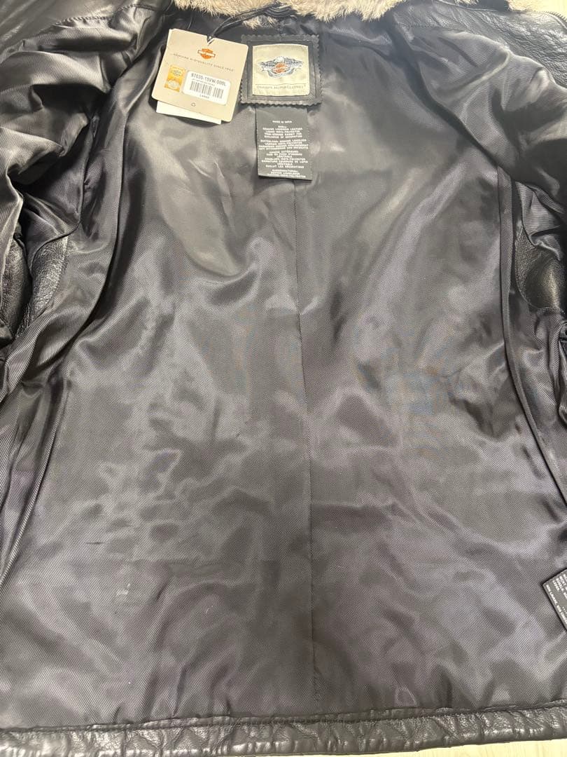 Harley Davidson ブラックレザージャケット L