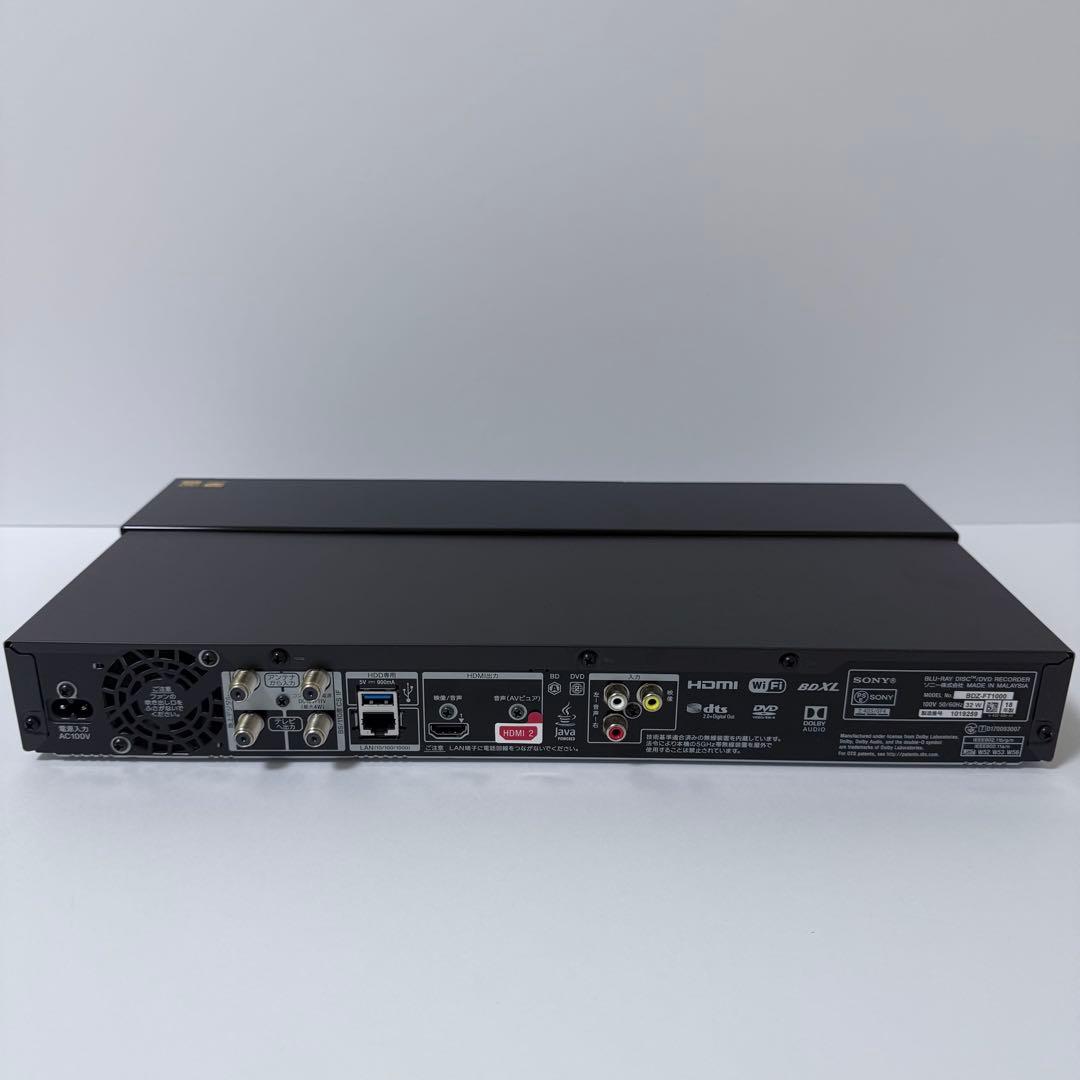BDZ-FT1000 ジャンク品 18年製 ブルーレイレコーダー ソニー