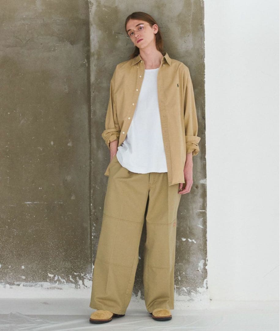 Dickies×OPENINGACTエクストラバギーダブルーワークパンツ　カーキ