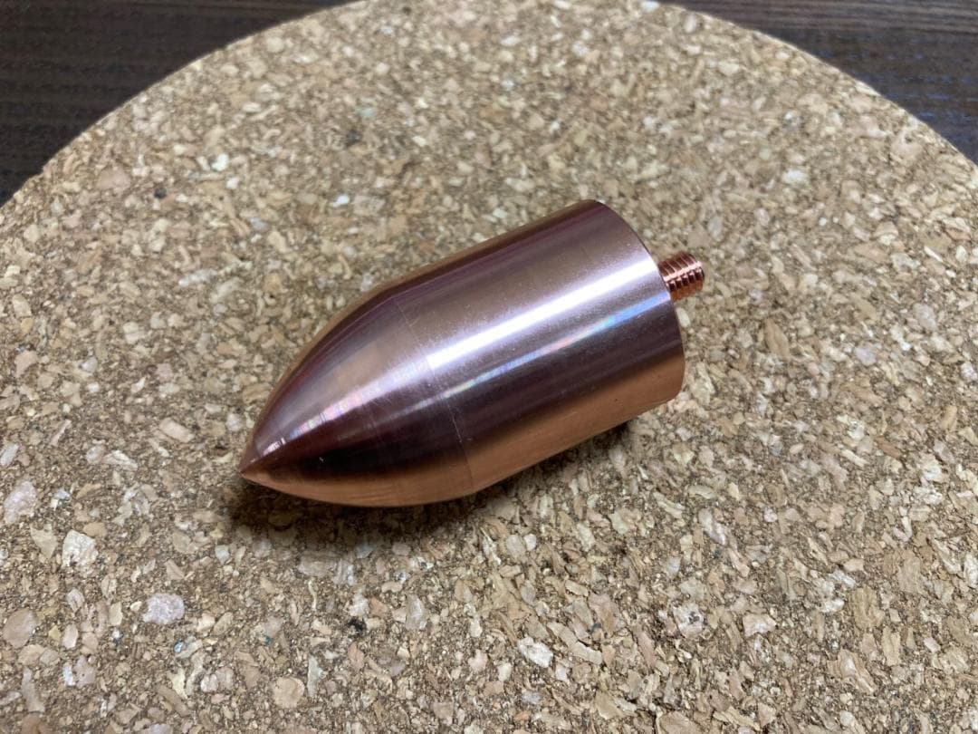 B&W製オリジナルスピーカーフェイズプラグ/銅C1100削り出し/ 2個セット