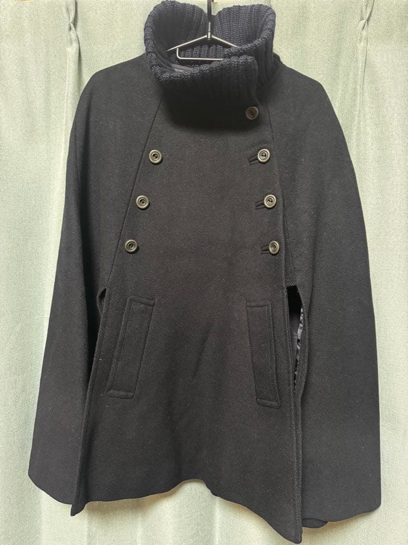 A.P.C. アーペーセー　ケープ　マント　ポンチョ　コート　ネイビー　S