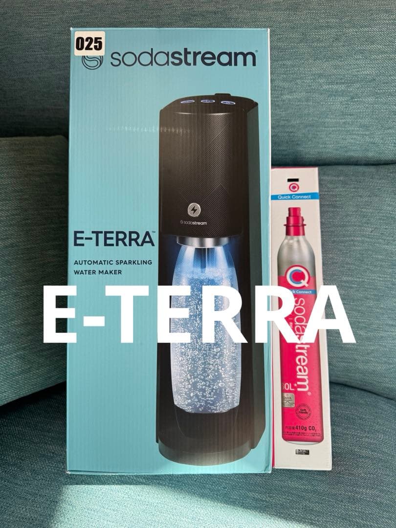 sodastream E-TERRA 炭酸水メーカー黒✨新品ガスシリンダー付き