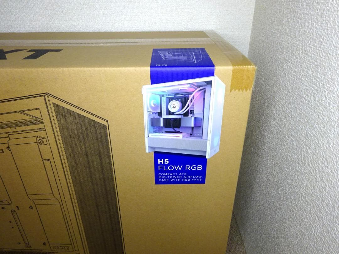 未使用NZXT H5 Flow RGB(2024)White CC-H52FW