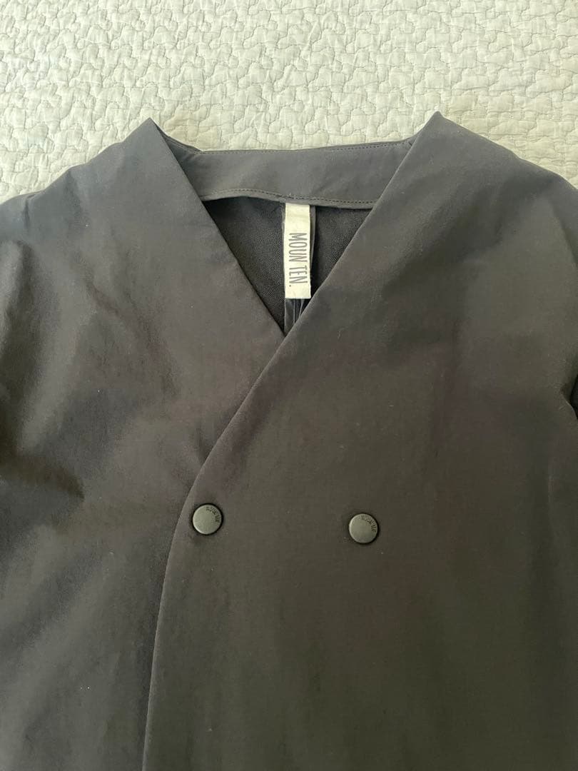 MOUN TEN. ノーカラージャケット　黒　110