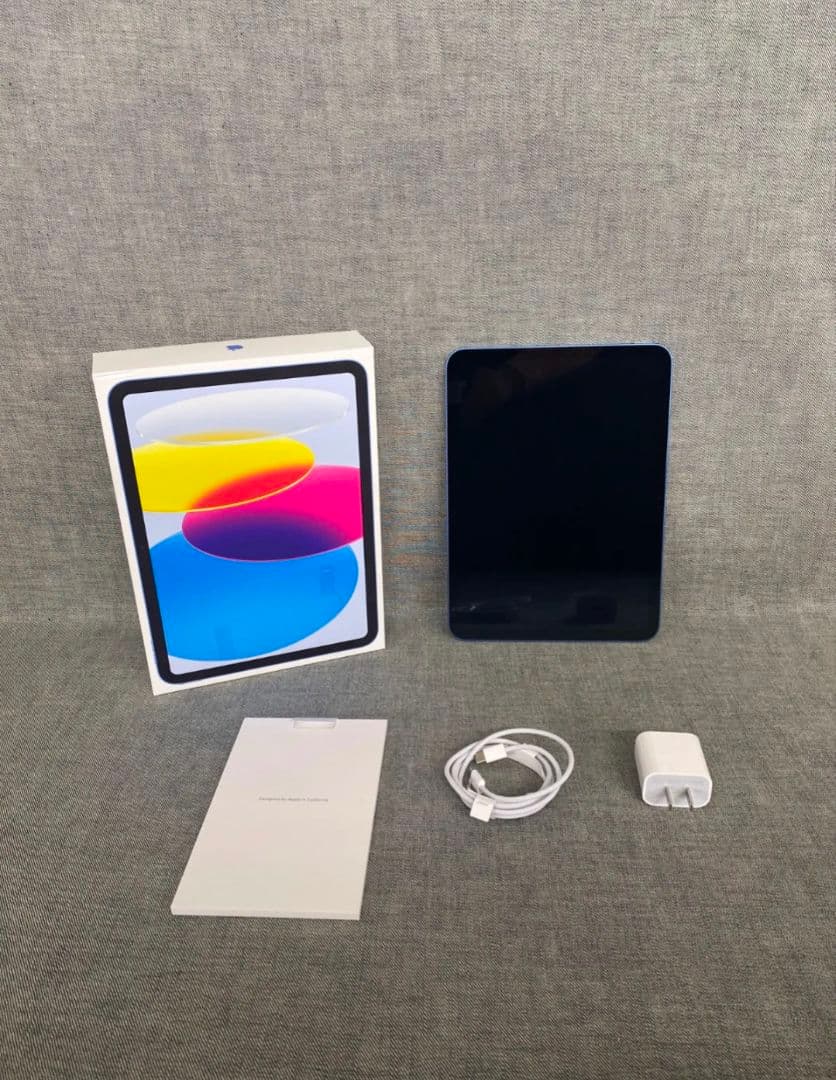 Apple iPad (A16) ブルー 最大容量100%　付属品多数